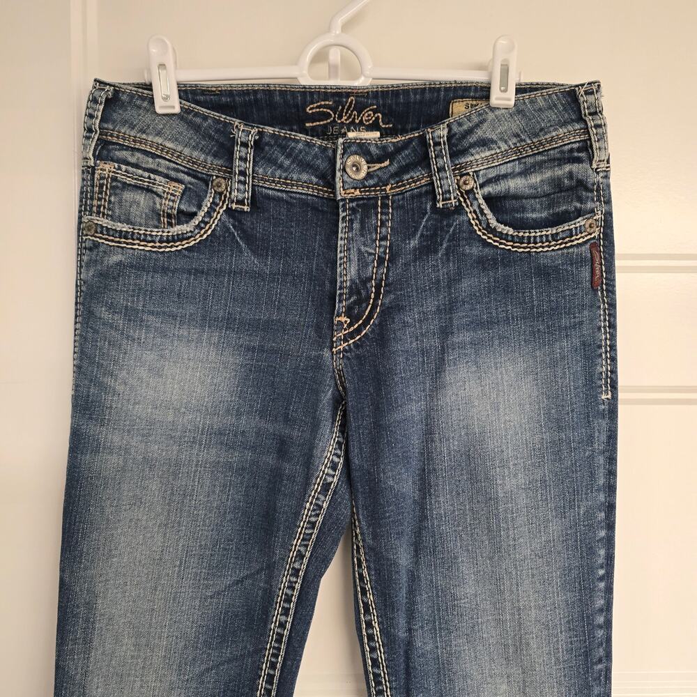 Women's Silver "Suki Bootcut" Medium Wash Denim Jeans | Size 31 - Picture 3 of 12